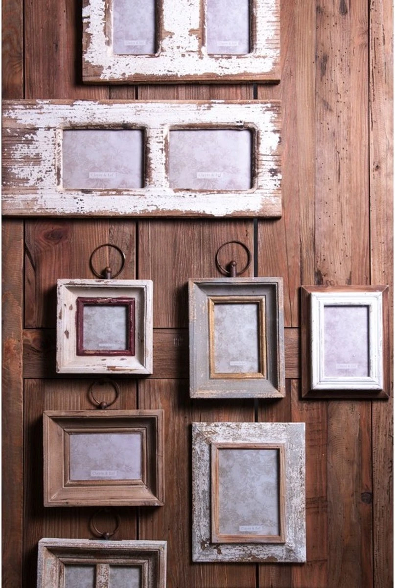 Set Van 2 X Fotolijst 10x15 Cm Bruin Hout Rechthoek Fotokader Wissellijst Foto Frame 4 Set Van 2 X Fotolijst 10x15 Cm Bruin Hout Rechthoek Fotokader Wissellijst Foto Frame - Afbeelding 2