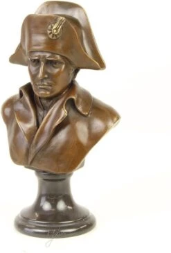 Buste Van Napoleon - Bronzen Beeldje - Sculptuur - 24,9 Cm Hoog