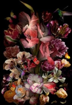 80 X 120 Cm - Glasschilderij - Kleurrijke Bloemen - Stilleven - Foto Print Op Glas