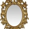 Spiegel - Ovaalvormige Goudkleurige Spiegel - Resin Lijst 1 Spiegel - Ovaalvormige Goudkleurige Spiegel - Resin Lijst -Trendybywave 835x1200