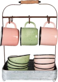 Mokkenrek 32*20*44 Cm - Grijs IJzer -Trendybywave 847x1200