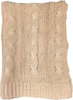 Plaid - Deken - Woonaccessoire - Gebreide Plaid Grijs - 170x130 Cm