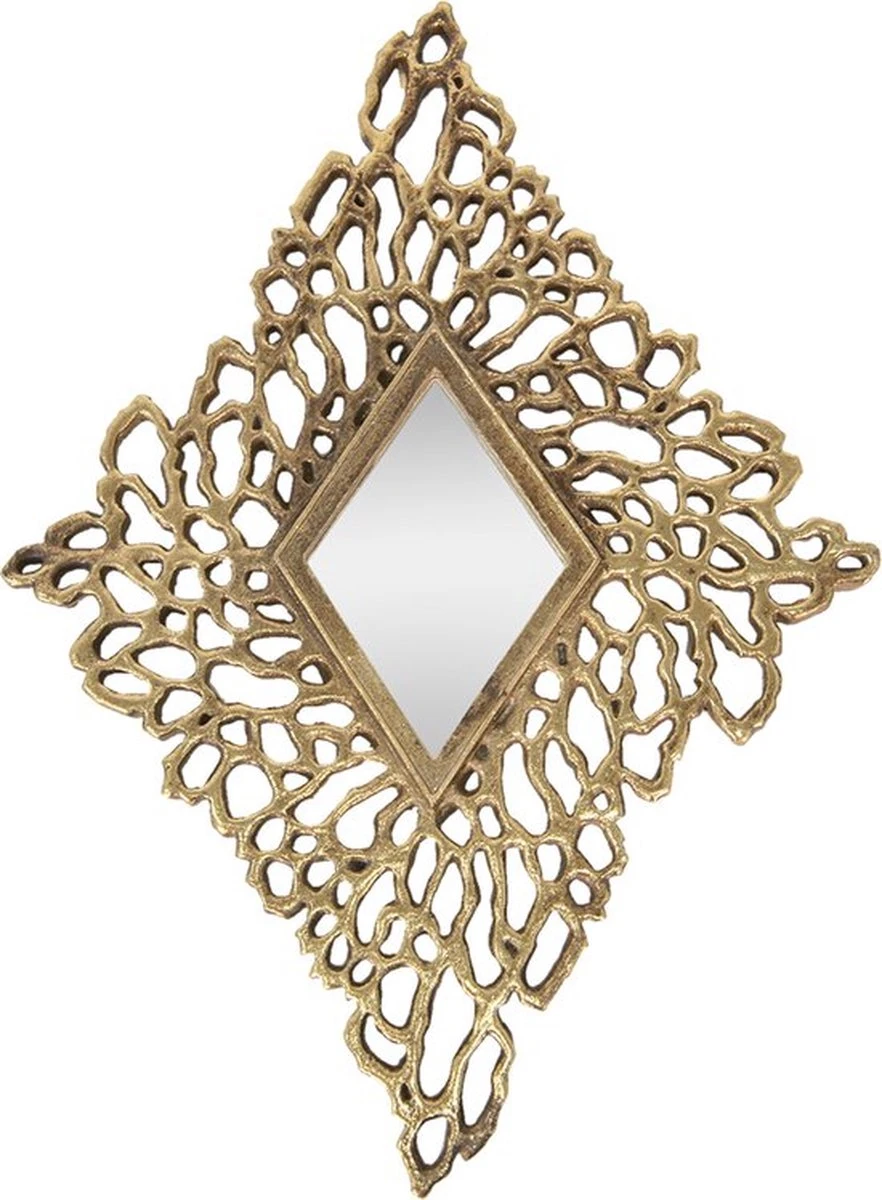 Wandspiegel 26*1*36 Cm Goudkleurig Kunststof, Glas Grote Spiegel Muur Spiegel Wand Spiegel 3 Wandspiegel 26*1*36 Cm Goudkleurig Kunststof, Glas Grote Spiegel Muur Spiegel Wand Spiegel