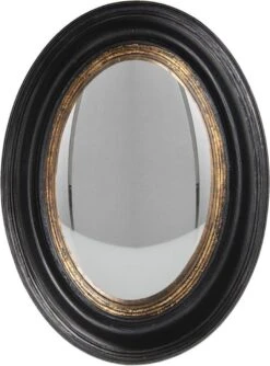 Wandspiegel 24*32 Cm Zwart Hout Ovaal Grote Spiegel Muur Spiegel Wand Spiegel