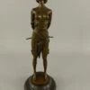 Bronzen Beeld - Topless Dame In Gewaad - Erotisch Sculptuur - 36 Cm Hoog -Trendybywave 899x1200 21