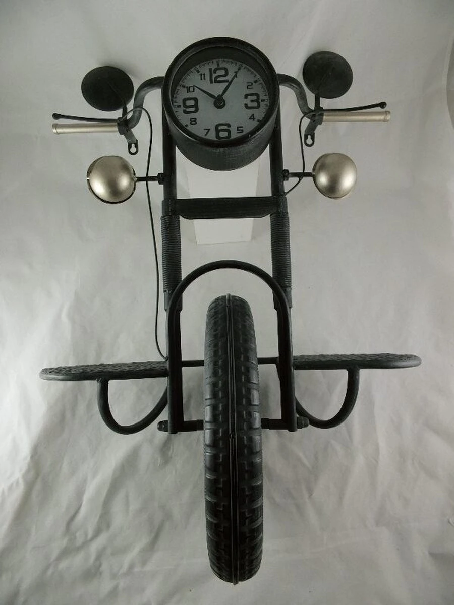 Wandklok - 70 Cm Hoog - Metaal Motor 3 Wandklok - 70 Cm Hoog - Metaal Motor