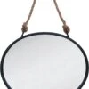 Wandspiegel 50*4*40 Cm Zwart Hout, Metaal Ovaal Touw Grote Spiegel Muur Spiegel Wand Spiegel - Modern -Trendybywave 902x1200 3