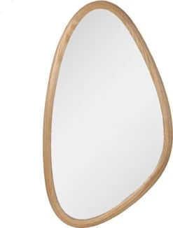 Wandspiegel 40*70 Cm Bruin Hout, Glas Grote Spiegel Muur Spiegel Wand Spiegel