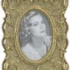 Klassieke Fotolijst - Resin Lijst - Goudkleur, Ovale Foto - 25,4 Cm Hoog -Trendybywave 913x1200