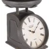 Tafelklok 21*23*26 Cm / 1*AA Zwart Ijzer Rond Weegschaal Tafelklokken Binnen Staand Klokje Tafelklokje -Trendybywave 923x1200