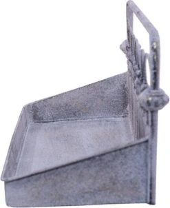 Wandrek 55*18*21 Cm Grijs, Beige Metaal Rechthoek Muurrek Opbergkast Hangkast