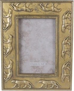 Set Van 2 X Fotolijst 10x15 Cm Goudkleurig Kunststof Fotokader Wissellijst Foto Frame