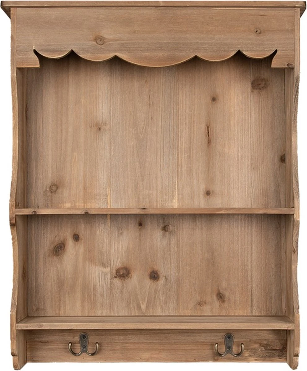 Wandrek 47x12x60 Cm Bruin Hout Rechthoek Muurrek Opbergkast 3 Wandrek 47x12x60 Cm Bruin Hout Rechthoek Muurrek Opbergkast