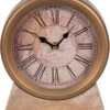 Tafelklok 17*4*20 Cm Bruin Hout, Ijzer Rond Tafelklokken Binnen Staand Klokje Tafelklokje 2 Tafelklok 17*4*20 Cm Bruin Hout, Ijzer Rond Tafelklokken Binnen Staand Klokje Tafelklokje -Trendybywave 995x1200